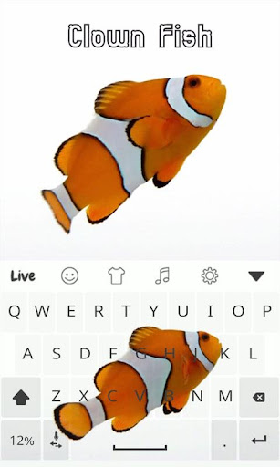 Clown Fish Live Keyboard Theme