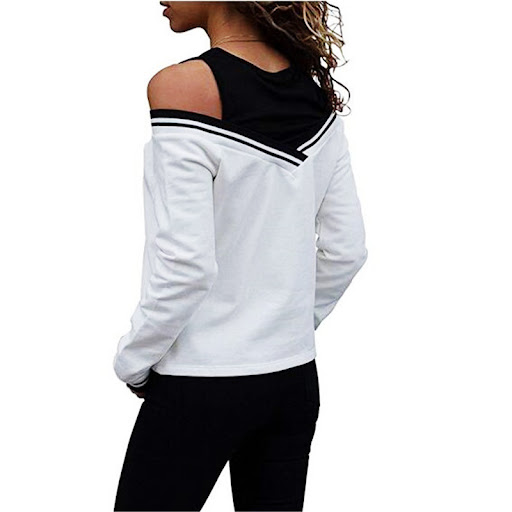 Title 5, Damen Longshirt mit Streifen, lässiger Stil, lo...