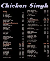 Chicken Singh menu 1