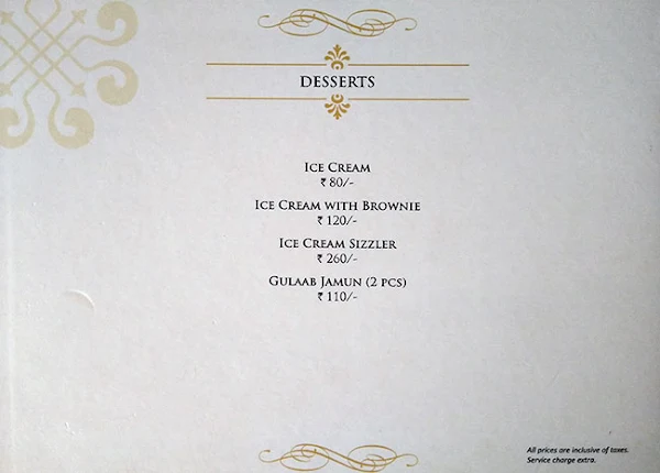 Sultanat menu 