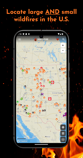 Screenshot Map of Fire: Wildfire Map