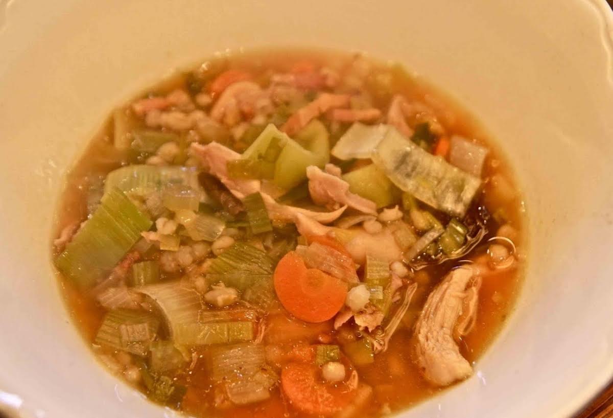 Cockaleekie Scottish Chicken Soup | Just A Pinch Recipes