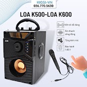 Loa Bluetooth Di Động - Loa Hát Karaoke Công Suất Lớn A300 (Mẫu Mới K500)/A18 Tặng Kèm Mic Âm Thanh Sống Động Bh 1 Đổi 1