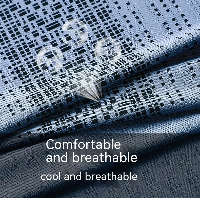 Camiseta Deportiva de Verano Delgada para Hombre Ice Silk Manga Corta Transpirable y Fresca Perfecta para el Calor