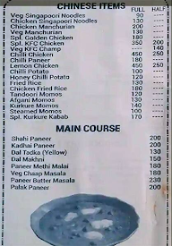 Mavali Food menu 2