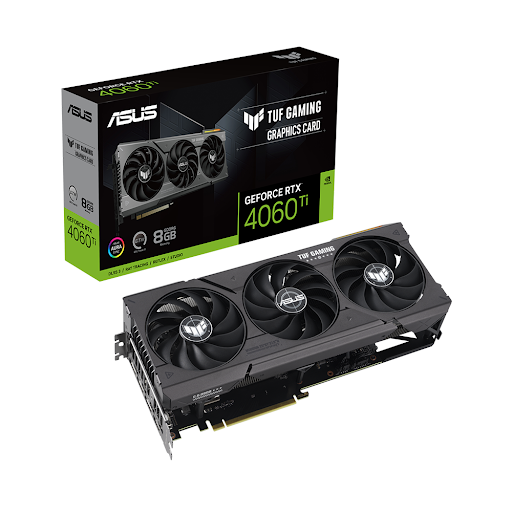 Card màn hình ASUS TUF Gaming GeForce RTX 4060 Ti 8GB GDDR6 8GB GDDR6 (90YV0J51-M0NA00)