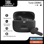 Tai Nghe Nhét Tai Bluetooth 5.2 Không Dây Chống Nước Có Micro Âm Thanh Stereo Sống Động Jbl Tune 230Nc