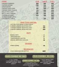 King Cock Foods menu 5