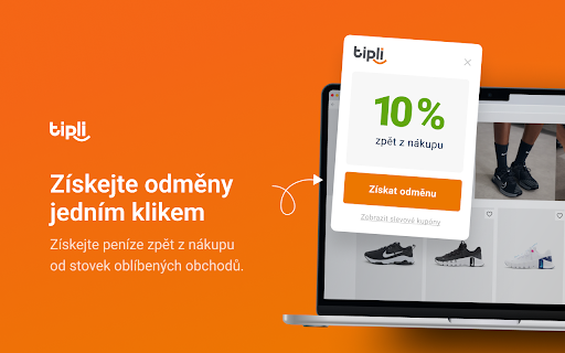 Tipli: Cashback odměny a slevové kupóny