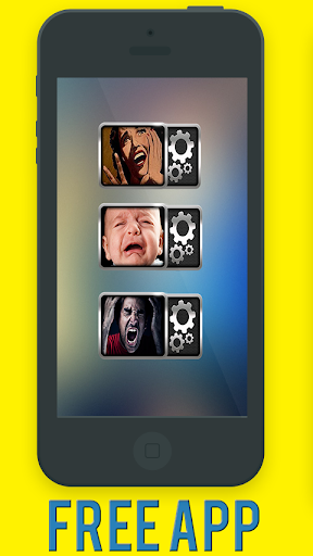 Scary scream prank widget