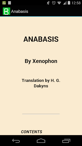 Anabasis by Xenophon