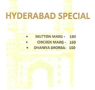 The Charminar Restaurant menu 1