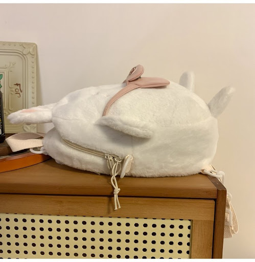 Title 6, Large Capacity Cute Plush Rabbit Backpack for W...