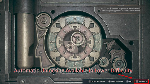 Automatic Unlocking Available in Lower Difficulty