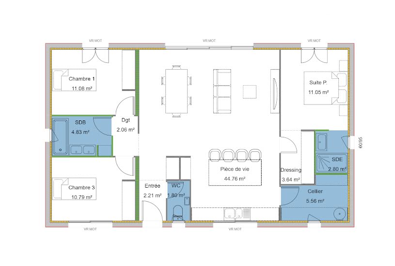  Vente Terrain + Maison - Terrain : 640m² - Maison : 102m² à Le Teich (33470) 