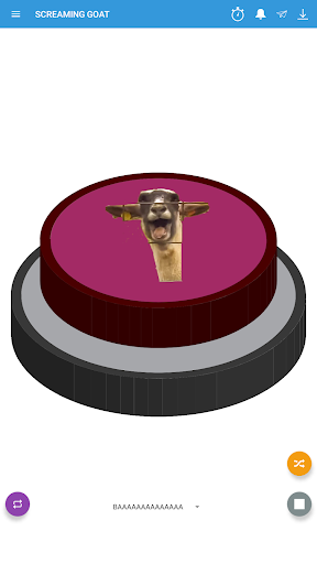 SCREAMING GOAT Button