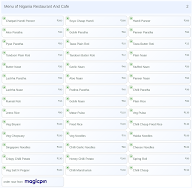 Nigania Restaurant And Cafe menu 2