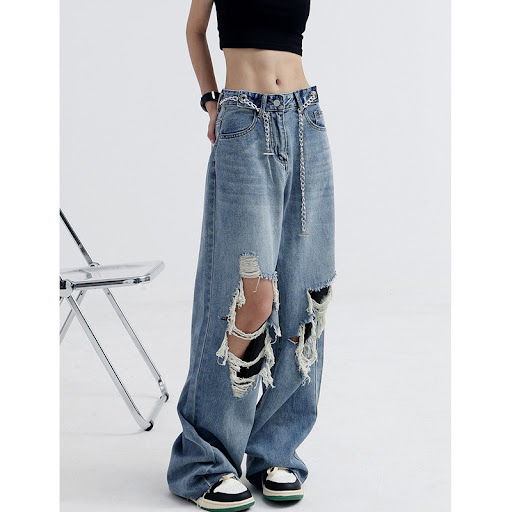 Title 3, Womens Summer Thin Ripped High Street Jeans, p...