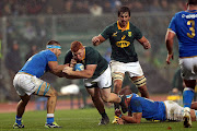 Steven Kitshoff of South Africa in action during the Castle Lager Outgoing Tour match between Italy and South Africa at Stadio Euganeo on November 25, 2017 in Padova, Italy. 