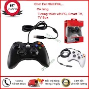 Loại 1 Tay Cầm Chơi Game Fifa Online 4 Microsoft Xbox 360 Full Box Co Rung, Tay Câm Fo4 Có Dây Pc, Laptop Full Skill