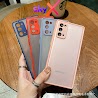 Ốp Lưng Samsung Nhựa Cứng Viền Màu Bảo Vệ Camera Note 8 Note 9 Note10 Note10 Plus Note 20 Note 20 Ultra