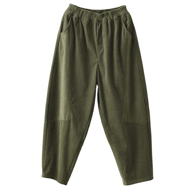 Pantalon Harlan rétro en velours côtelé pour femme Confort et style vintage pour ce pantalon Harlan en velours côtelé. Parfait pour un look décontracté et tendance au quotidien.