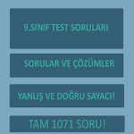 Cover Image of Download 9. Sınıf Test Soruları | Test Çöz | 2.0 APK