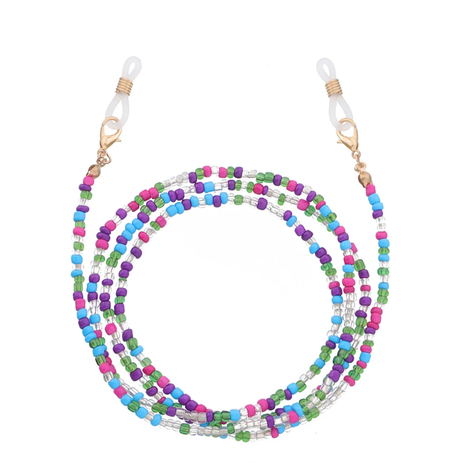 Multifunctionele kleurrijke kralen brillenhouder – Houd uw bril veilig en stijlvol! Een praktische en elegante accessoire.