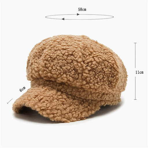 Title 1, Cashmere Leather Brim Octagonal Hat. Stay warm ...