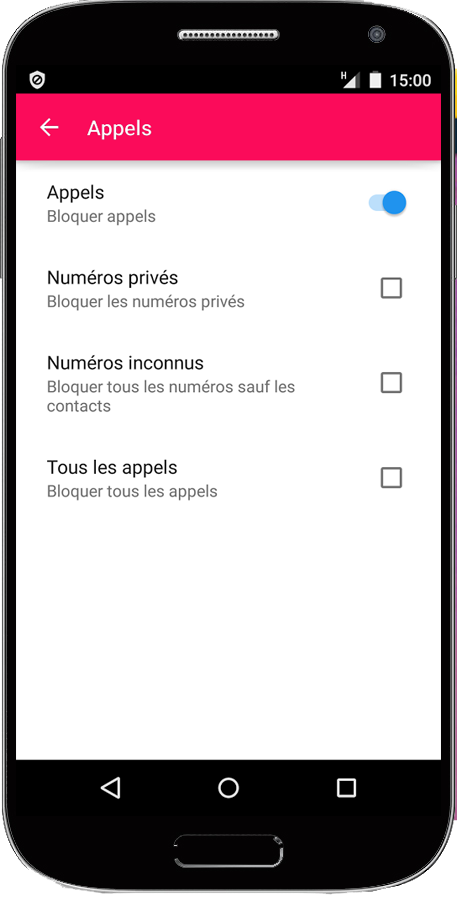 Call Blocker et SMS Blocker Screen 2