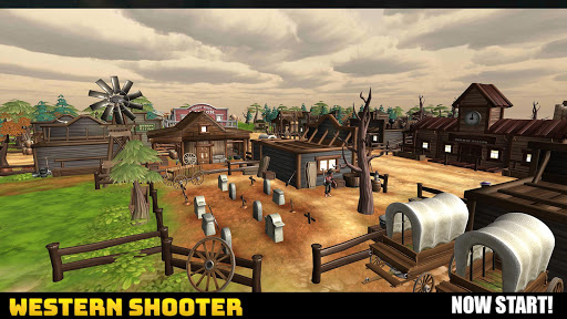 Western Shooter gunslingers in cowboy - v4
