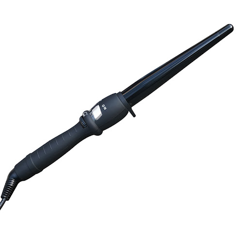 Title 5, Cone hair curler with ceramic glaze single tube...