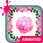 Cover Image of Herunterladen Pink Roses Animated Keyboard + Live Wallpaper 2.26 APK