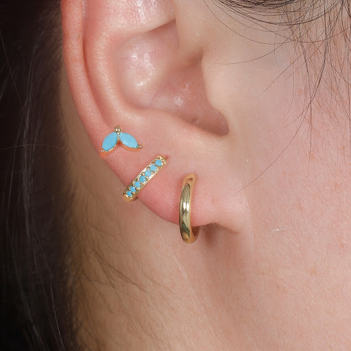 Title 5, Fashion Simple Bracelet and Horse Eye Stud Earr...