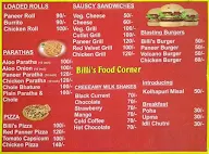 Billi's Food Corner menu 2