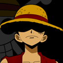 One Piece: Mon'key' D. Luffy (1920x1200) Black Chrome extension download