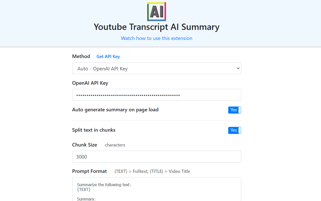 Youtube Transcript AI Summary Preview image 3