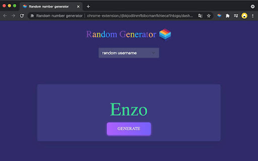 Random number generator