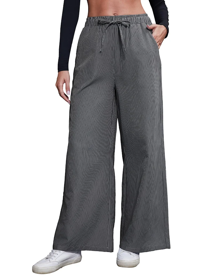 Pantalones Anchos de Mujer Modernos y Elegantes Perfectos para un Look Casual o Formal, Cómodos y Versátiles para Cualquier Ocasión.