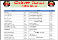 Chatorey Chacha Kathi Rolls menu 1