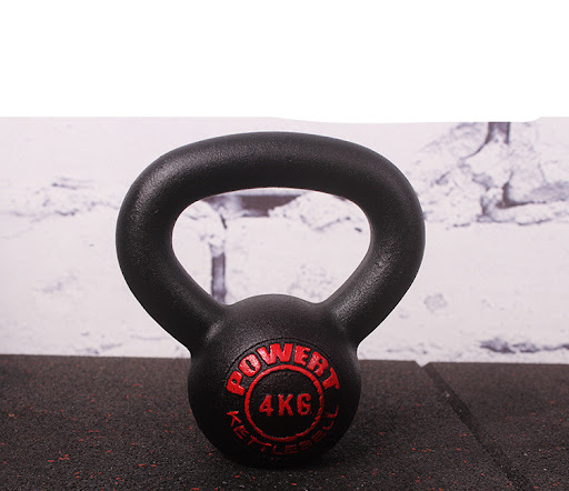 Title 4, Cast Iron Paint Kettlebell and Dumbbells for Me...