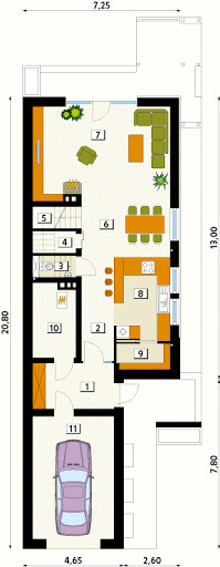 Ametyst NF40 CE - Rzut parteru