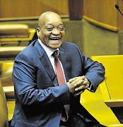 President Jacob Zuma found plenty to laugh about in parliament during the State of the Nation address and yesterday's opening debate on his speech