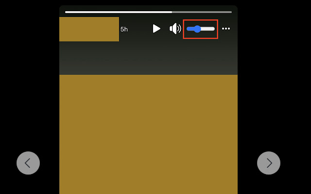 Sound Volume Control For Video Story chrome extension