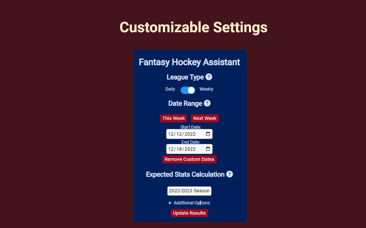 Fantasy Hockey Assistant Preview image 4