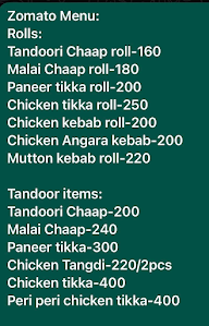 Sawhney Food Hub menu 1