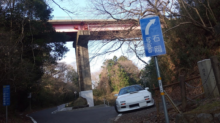 RX-7の橋と愛車・ずぶ濡れの愛車・道の駅めぬま・カップホルダー・FC3Sに関するカスタム事例の投稿画像1枚目
