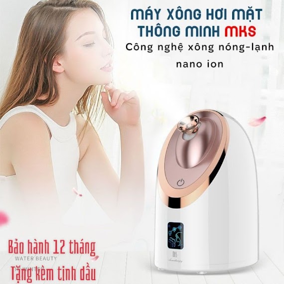 Máy Xông Mặt Nóng Lạnh Cao Cấp Mks - 6 Chế Độ Xông (Có Ngăn Chứa Thảo Dược)