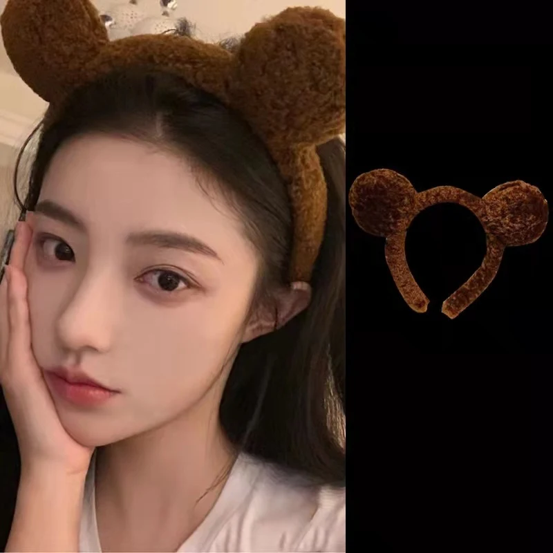 Orejas de Oso de Peluche Adorables Diadema Tridimensional Perfecta para Cosplay y Disfraces, Suave y Cómoda, ¡Un Toque Divertido!