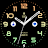 Orange Tosca Analog Watch Face icon